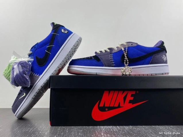 1st Kicks Shoes Williamson Voodoo Retro 1 Low Zion OG DZ7292- 737 Jordan AllSeason 1107